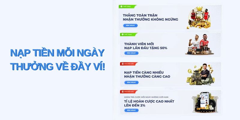 Ưu điểm nạp tiền BET88